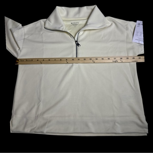 Athleta Seasoft 1/4 Zip Women’s Pull-Over Magnolia White Size S/P - Picture 6 of 12